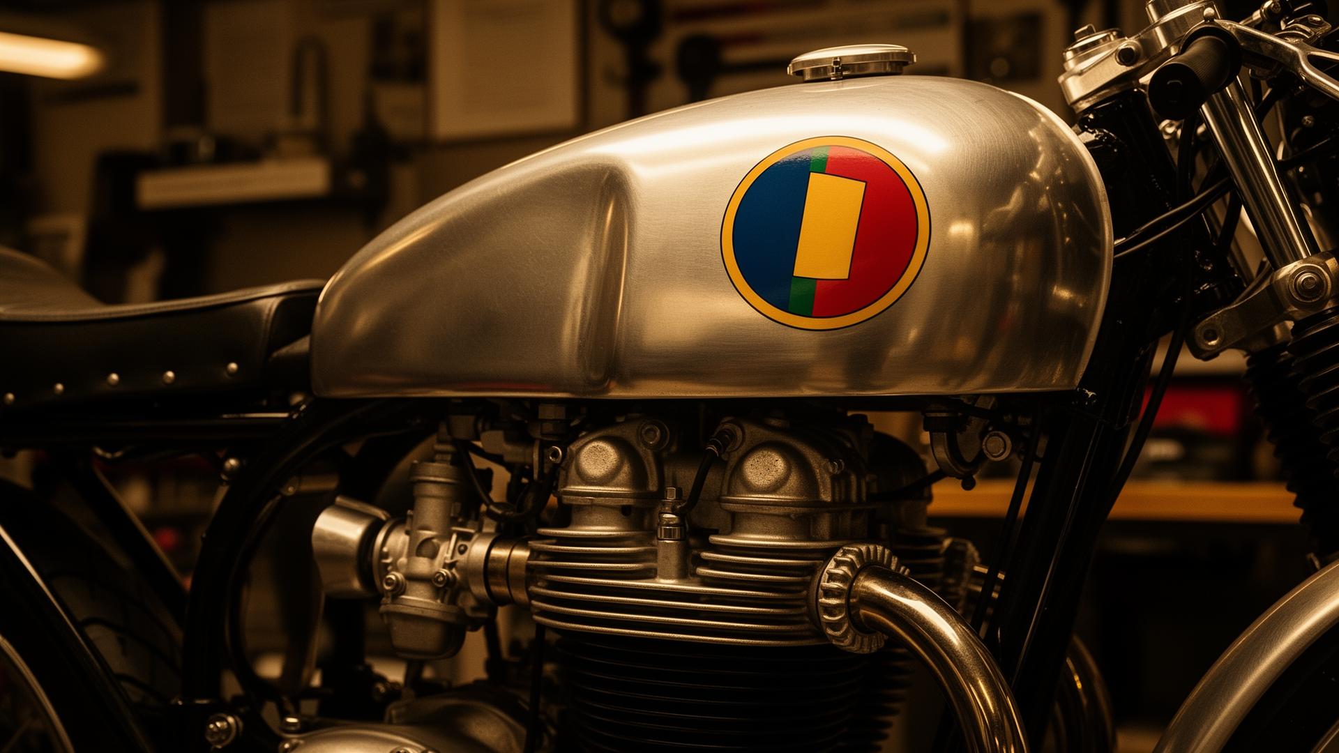 Detail of a collector motorcycle